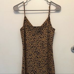 Leopard print boutique dress